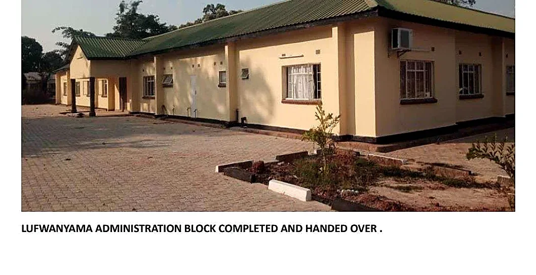 Lufwanyama District Admin Block, completed and handed over