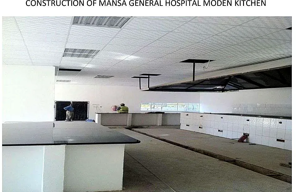 Mansa Hospital kitchen, interior